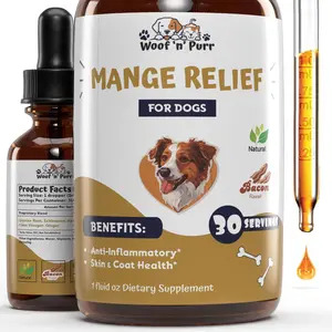 Mange Relief for Dogs - Woof 'n' Purr - 30 Servings - Give your dog the Mange relief they need