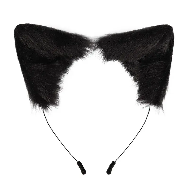 Handmade Fox Cat Ears Headband, Cute Ears, Plush Animal Ear Hair Band, Hairbands, Cosplay Costume Accessory, Costume Headpiece, Kc Headwear Decoration, DIY Craft Supplies