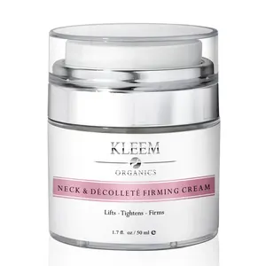 KLEEM ORGANICS | Neck & Décolleté Firming Cream - Lifts, Tightens, Firms Sagging Skin with Hyaluronic Acid for Collagen Support - Moisturizing Anti-Aging Formula for All Skin Types - 1.7 fl oz