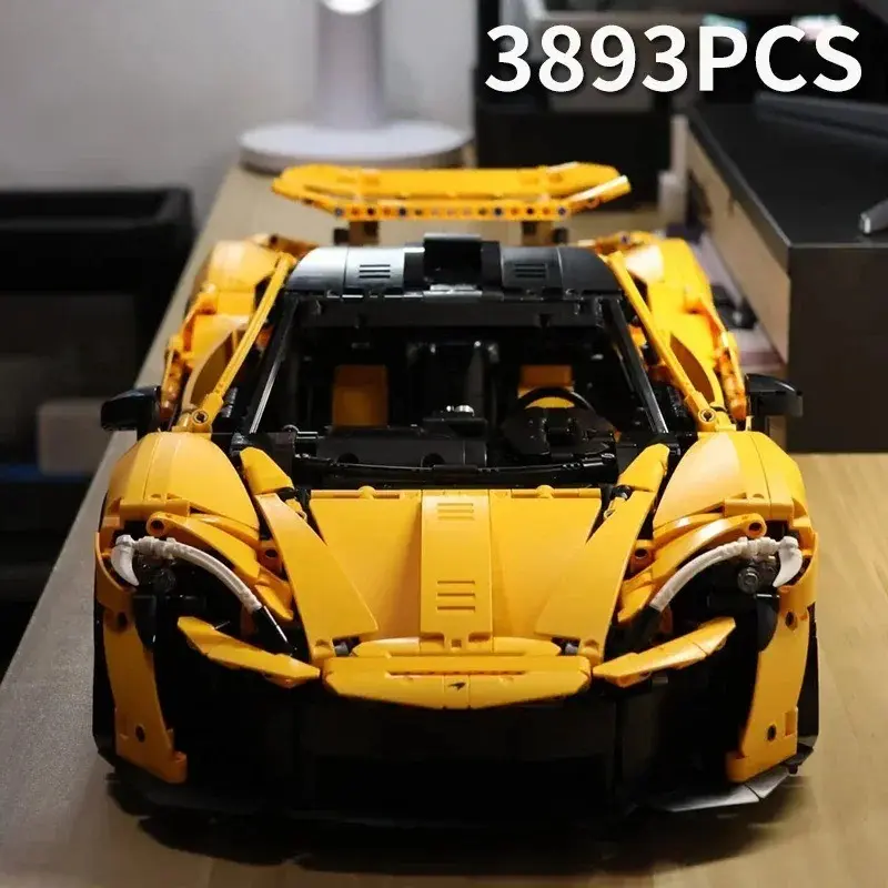 2026 New Super Car Vehicle Building Blocks, 1:8 Scale Model Kit, Decorative Assembly Toy, Collectible Gift for Kids, Christmas Birthday Present, DIY Collectible Model