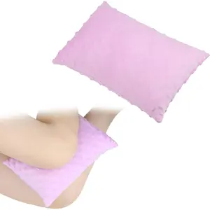 2 count Soft  Pillow for Side Sleepers,  Pillows Between  11"x7" Small  Pillow Joints Cushion for Sleeping  and  , Minky Dot Lavender