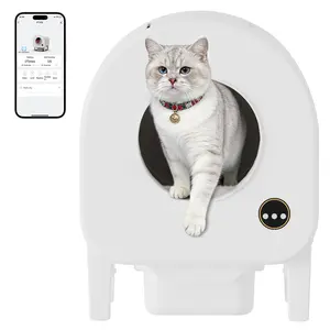 Automatic Self-Cleaning Cat Litter Box, 68L Large Capacity Robot, 10L Waste Bin, Dual Safety Protection, Smart Odor Removal, APP Remote Control, Quiet Operation, with 1 Roll Garage Bags