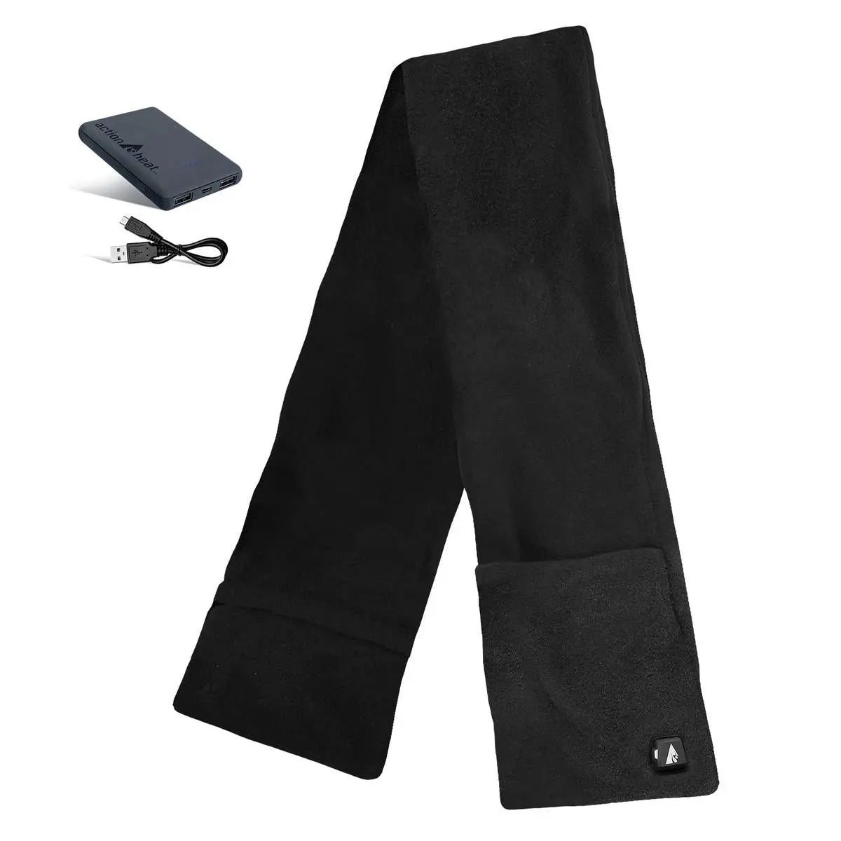 ActionHeat 5V Battery Heated Fleece Scarf with Pockets