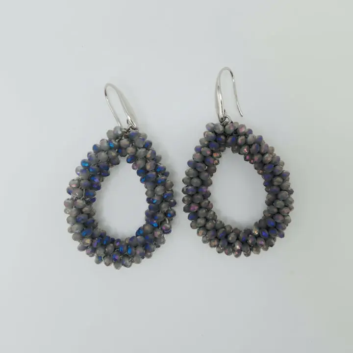 Moonlit Orchid Loops Earrings