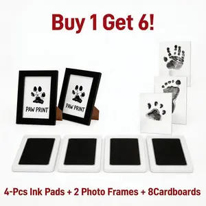 Forever Memories: Mess-Free Paw Print & Photo Frame Kit for Pets - Perfect Memorial Gift Kittens