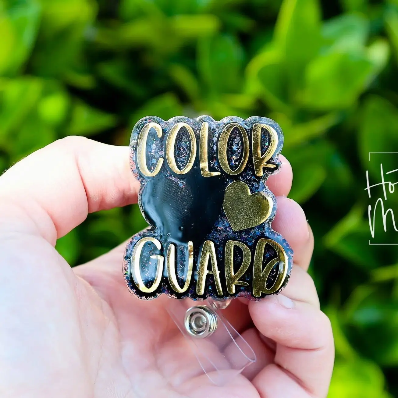 Color guard Badge Reel, Color guard Badge Reel, Sports coach badge reel, sports badge reel. Color guard Pin