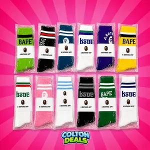 BAPE Ape Socks 1-Pack | Casual Streetwear Crew Sock Pair