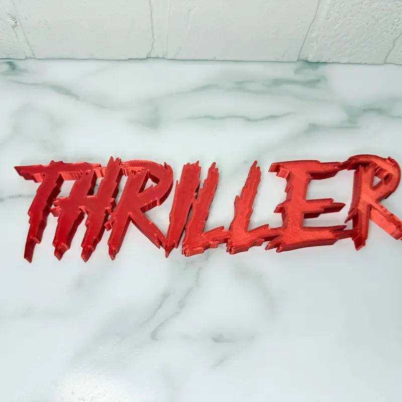 Thriller Bookshelf Decoration - Red  Design for Home Decor and Bookshelf Accessories Statues Figurines