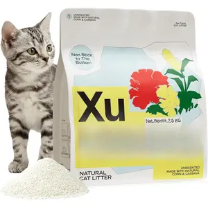 Litter Unscented,  -Based,  Clumping Litter, Easy Scooping, Clumps Lift Cleanly, -Free, Low Dust, Corn & Cassava Litter, 5.5 LB