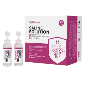 7% Saline Solution Vials — Compatible with Nebulizer Machines & Mesh Nebulizers