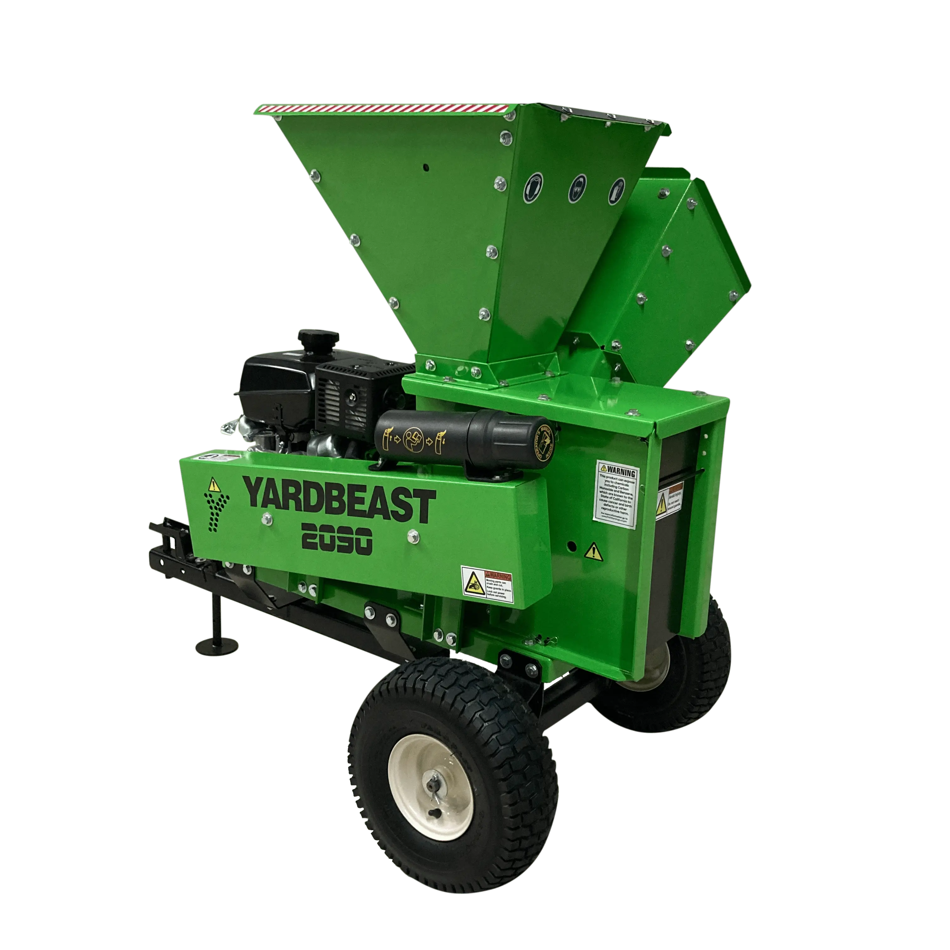 Yardbeast 2090 Gas-Powered 3.5-Inch Wood Chipper with Kohler CH440 14HP Engine for Commercial Use and Heavy-Duty Chipping