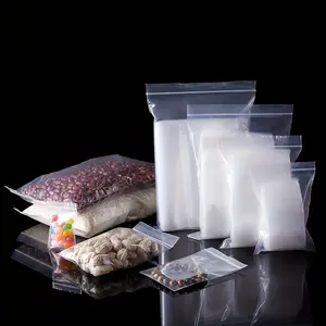 100 Reusable Transparent Jewelry Bags, Small Polyethylene Sealed Mini Pouches, 2 Sizes 1.57x2.36 Inches and 1.97x2.76 Inches, Zipper Bags for Jewellery and Pills, Storage Organizer Bag