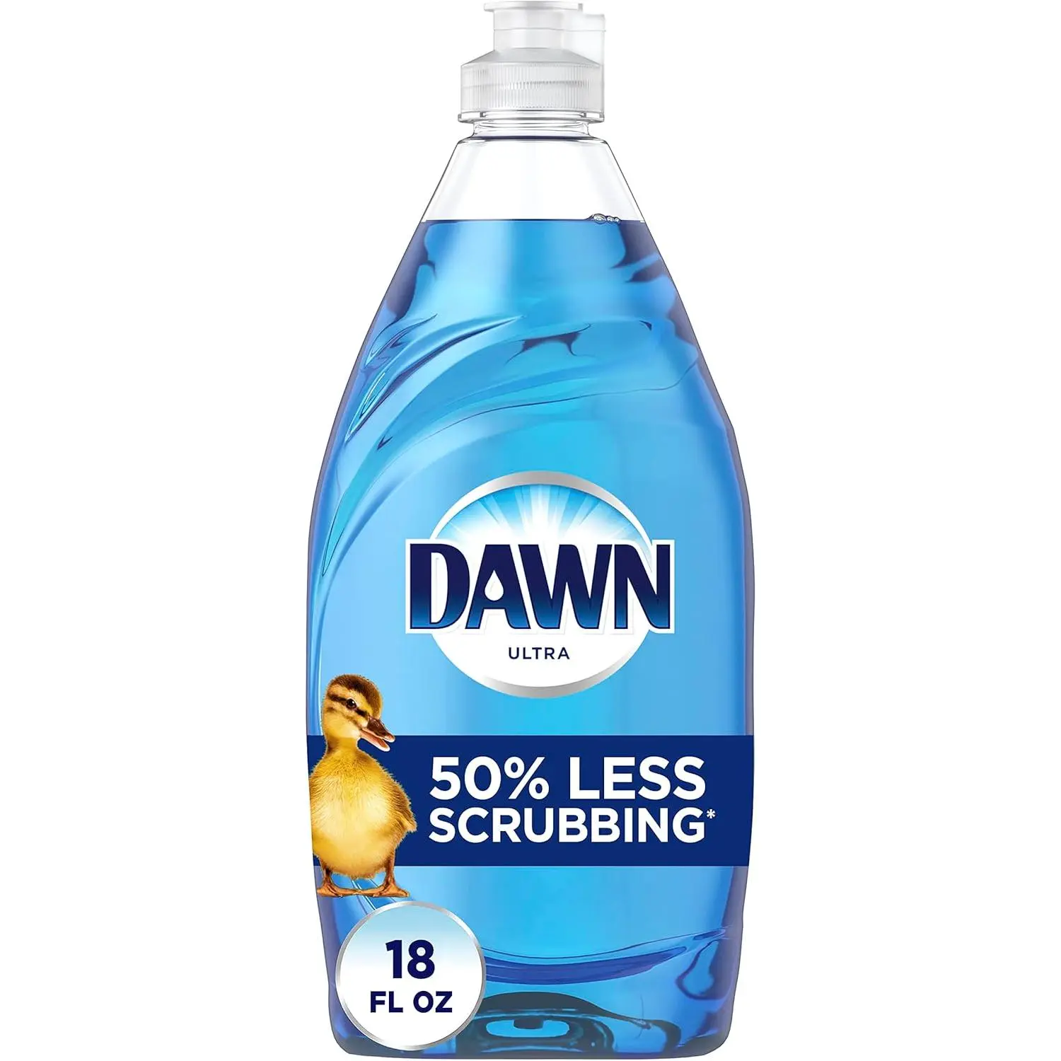 Dawn Ultra Original Dish Soap, 18 fl oz Dishwashing Liquid, Powerful Grease Cutting Formula for Dishes, Pots, Pans, Cookware, Utensils & Kitchen Cleaning