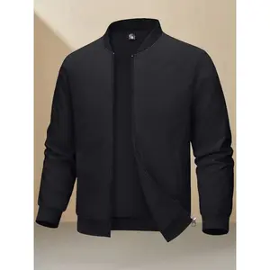 Men's Autumn Winter Jacket Casual Sports Streetwear Trendy Brand Outdoor Clothing with Hood Stylish Zip-Up Cardigan Zipper Closure Pocket Design Gift for Husband or BoyfriendGift