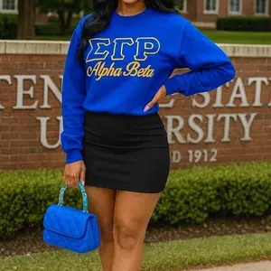 Sigma Gamma Rho Sorority Gifts | 1922 Crew Sweatshirt | SGRho1922 Sweater| Sigma Woman | Sisterhood | SGRho | Royal Blue Gold | Ee-yip