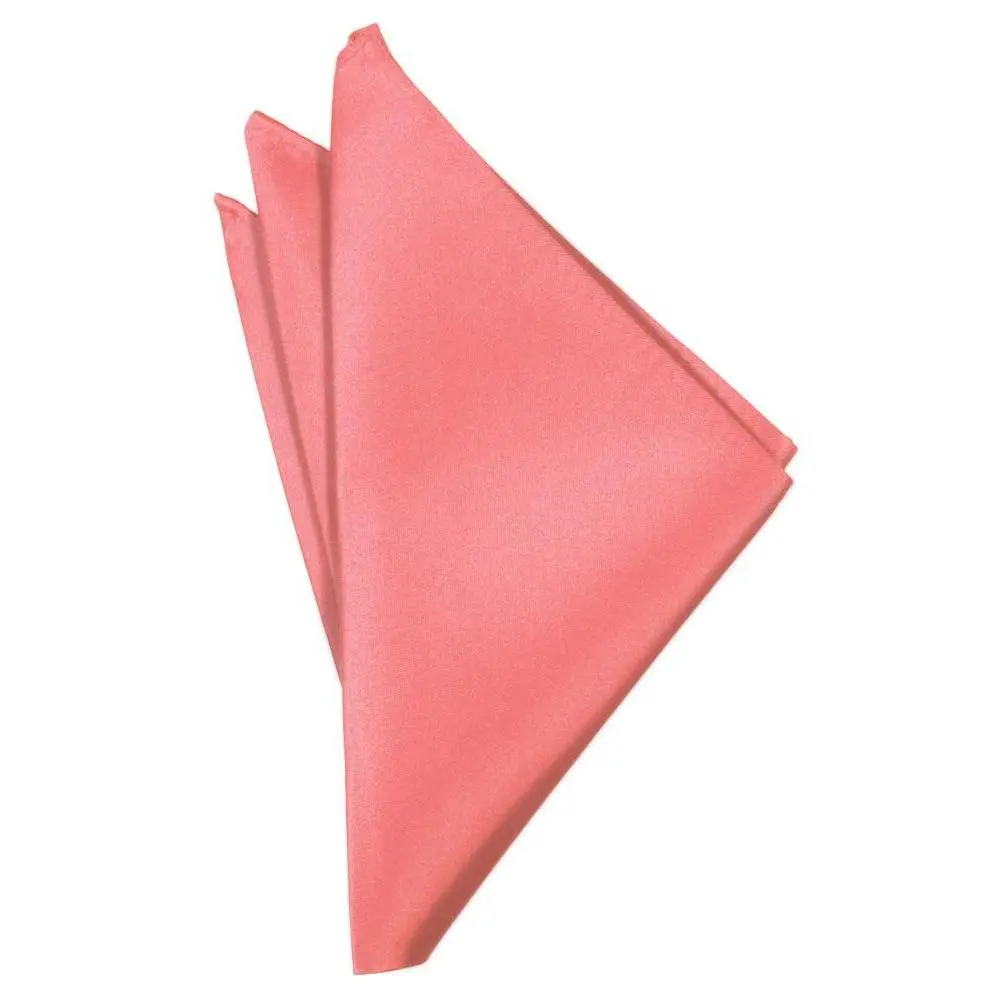 Guava Luxury Satin Pocket Square
