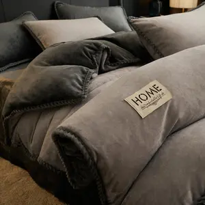 Solid Color Duvet Cover Set, 3 Counts/set Including 1 Duvet Cover & 2 Pillowcase without Filler, Soft Comfortable Bedding Set for Home Bedroom, Machine Washable Duvet