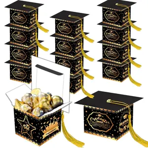 30 Graduation Candy Boxes, 2026 Graduation Candy Box with Fringe, Mini Grad Hat Gift Box, DIY Graduation Party Decor, Small Chocolate Gift Box, Graduation Gifts
