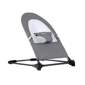 Baby Rocking Chair, Foldable Infant Rocker Adjustable Washable Bouncer Nursery Chair