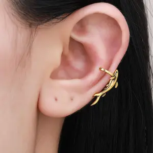 Shark dolphin ear clip fish ear bone clip one pair for men and women Shark dolphin ear clip fish ear bone clip one pair for men and women