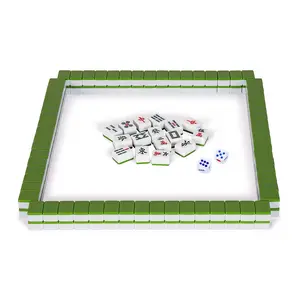 FixtureDisplays® Chinese Mahjong Set Authentic Chinese No Numeric Code 1.6" Tall Tiles Mah-jong Include A Blanke No Carrying Box 15002-NF
