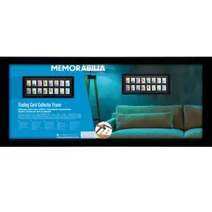 GB Eye 16 Position Trading Cards Collector Black Wooden Blank Frame 30.5 x 76.2 cm