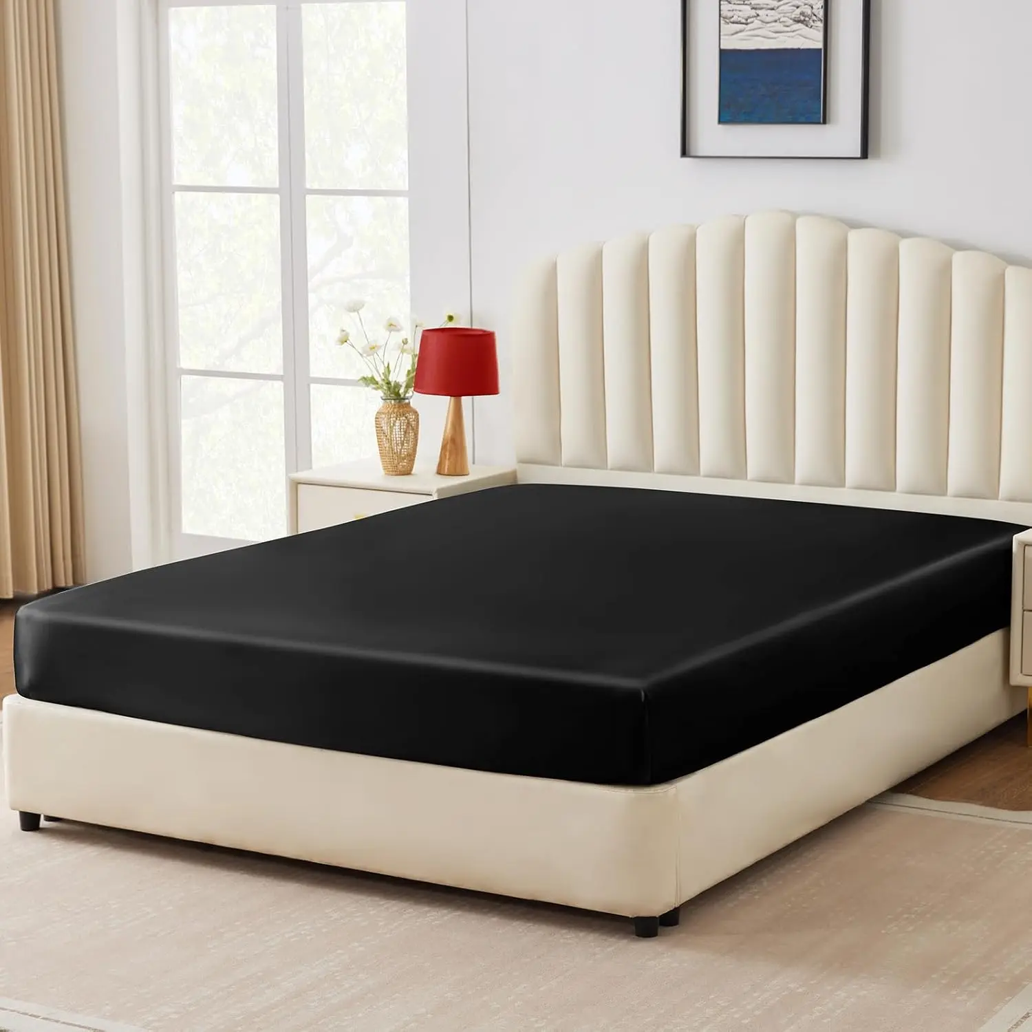 Fitted Sheet Deep Pockets Soft Brushed Microfiber Multiple Colors Easy Care-Shrinkage and Fade Resistant-Fitted Sheets Multiple Sizes & Colors