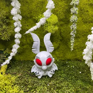 Cryptozoic Cryptkins Series 1 Twilight Mothman Vinyl Figure - Horror Character, Bird Wing, Elevated, Red Enamel, Miniature Figurine for Home Decor Ornament, Room Decor Statue, Bird Wing Figurines, Elevated Figurines