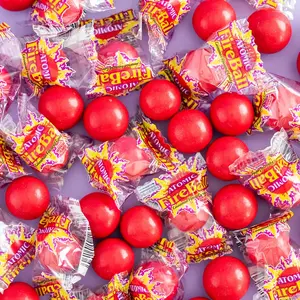 Ferrara Wonka Atomic Fireball Candy Cinnamon Flavor Individually Wrapped 1 Lb Pack of 60 Classic Sweet Treats Halloween candy Trick-or-treat Bulk Bag
