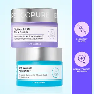 GOPURE Wrinkle Remedy Set - Neck Cream + Anti-Wrinkle Moisturizer
