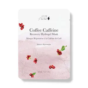 100% PURE Coffee Caffeine Recovery Hydrogel Mask - Restore Sun Damage + For All Skin Types