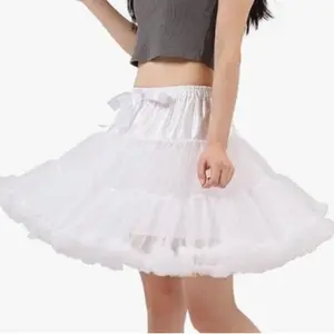 Petticoats for Women Elastic Waist Chiffon Petticoat Party Cosplay Underskirt