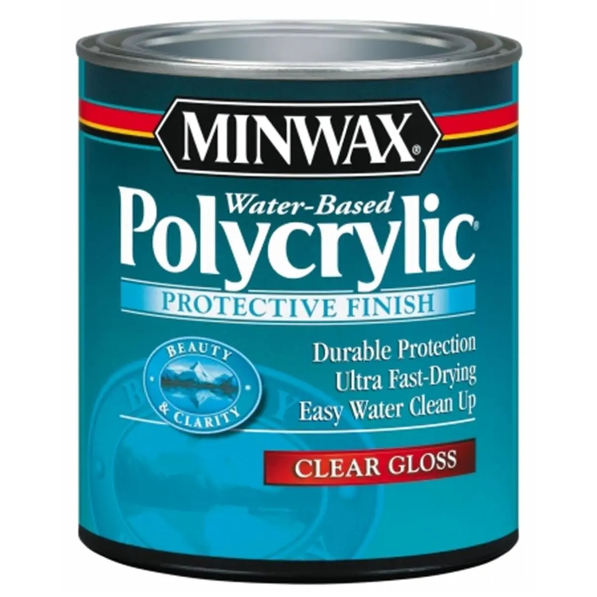 212 MAIN Minwax 1 Qt Polycrylic Protective Finish - Durable Protection Coating for Tools & Hardware Polishing