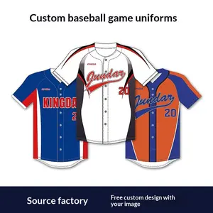 Custom Baseball JerseyProfessional Baseball Game Uniforms Custom Logo Printing for Kids Adults Men Women Team Sports Suits