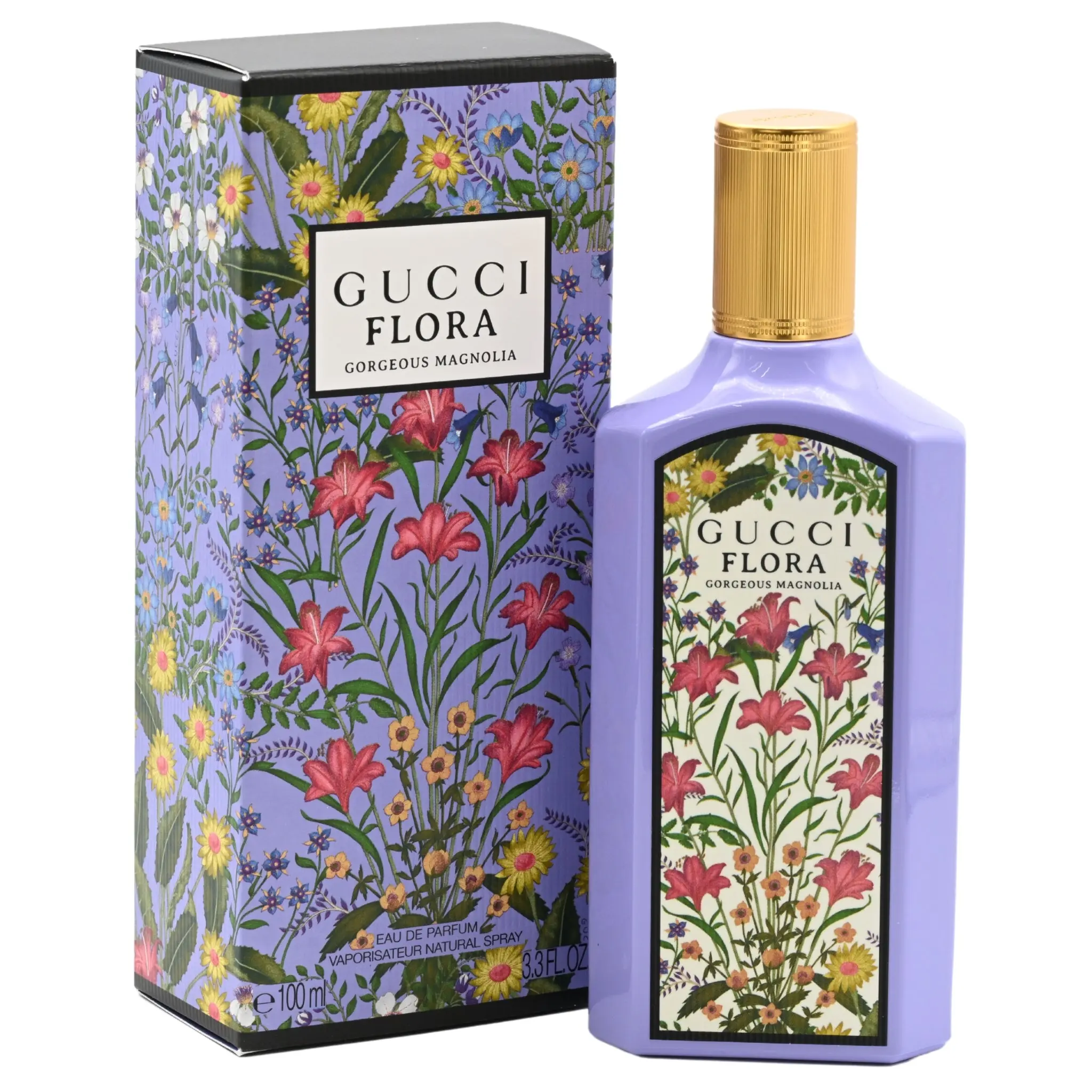 GUCCI Flora Gorgeous Magnolia Women's Eau de Parfum (EDP Spray) - 3.4 fl oz, Radiant Coconut Flower Perfume for Women with Grounded Patchouli, New Box Bottle Fragrance, Perfumes For Women, Bottle Women's Fragrance