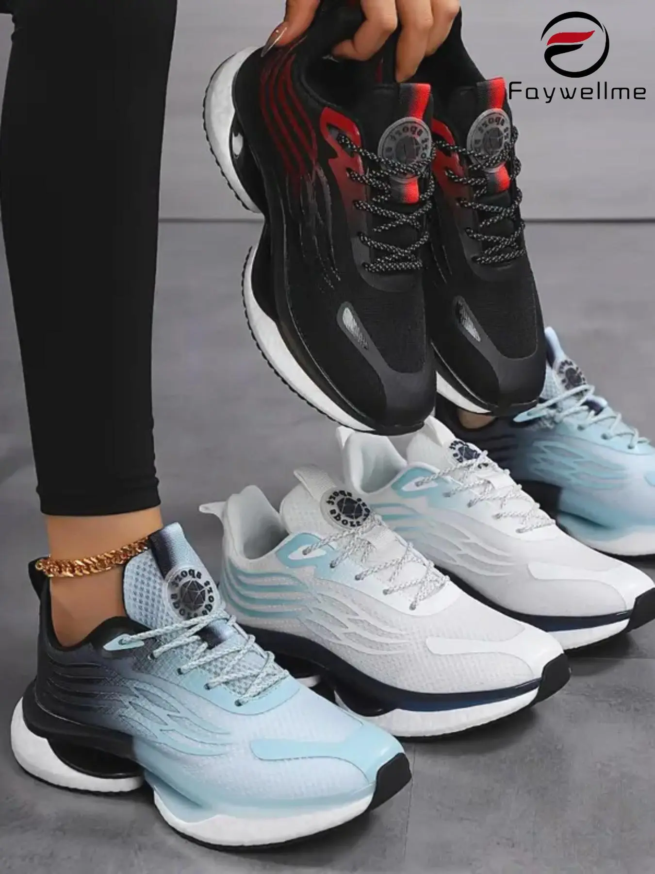 Women's Minimalist Breathable Mesh Running Athletic Shoes, Workout Sneakers, Lightweight Anti-Slip Travel Sneakers, Round Toe Sporty Style for All Seasons