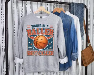 Wanna be a Baller Basketball - UNISEX GRAPHIC SWEATSHIRT