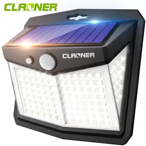 Solar Power 128 LED Lights PIR Motion Sensor Outdoor Security Lamp Wall