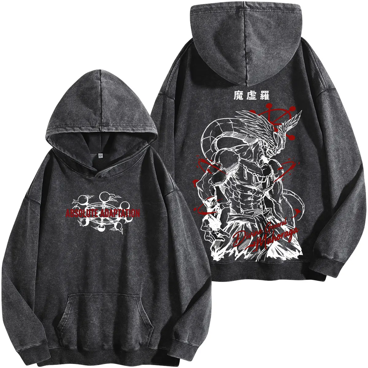 Wash Hoodie Dark Grey