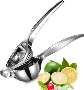 Premium Lemon Squeezer, Large Heavy Duty Handhelp Juicer for Lemon, Metal Hand Press Citrus Juicer, Lime Squeezer Bar Tool, Manual Citrus Press