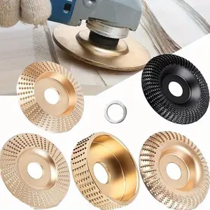Pack Of 5 Wood Shaping Disc Set, Steel Carving Wheels for Woodworking, Power Carving Tools for Shaping & Sculpting,Fits Standard 5/8 Inch Arbor