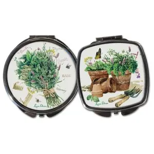 212 MAIN 5 lbs Square Compact Mirror - Home Bathroom Fixture, House Decor, Pack of 6 Multi-Pack, Herb Garden Use