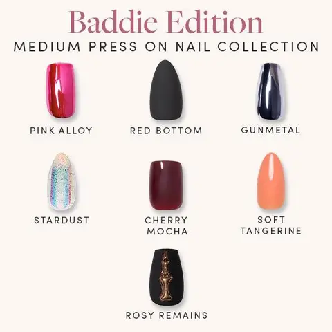 Glamnetic Medium Press-On Nail Collection – Baddie Edition