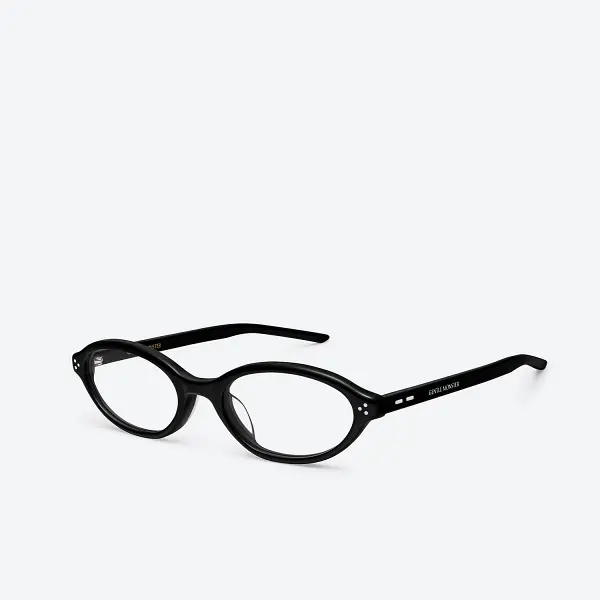 GENTLE MONSTER La Cha 01(C) Similar Black Frame Clear Lenses Round Shape