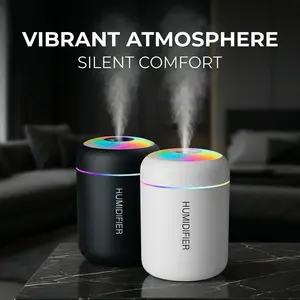 Black/white rainbow atmosphere humidifier, USB portable humidifier, suitable for mini humidifiers in living rooms, bedrooms, and offices, say goodbye to dry air!