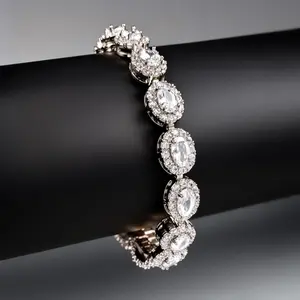 Gemstone Bracelet - Rhinestone Stackable Jewelry | Colorful Crystal Wrist Piece | Unique Streetwear Accessory | 7.86 cm