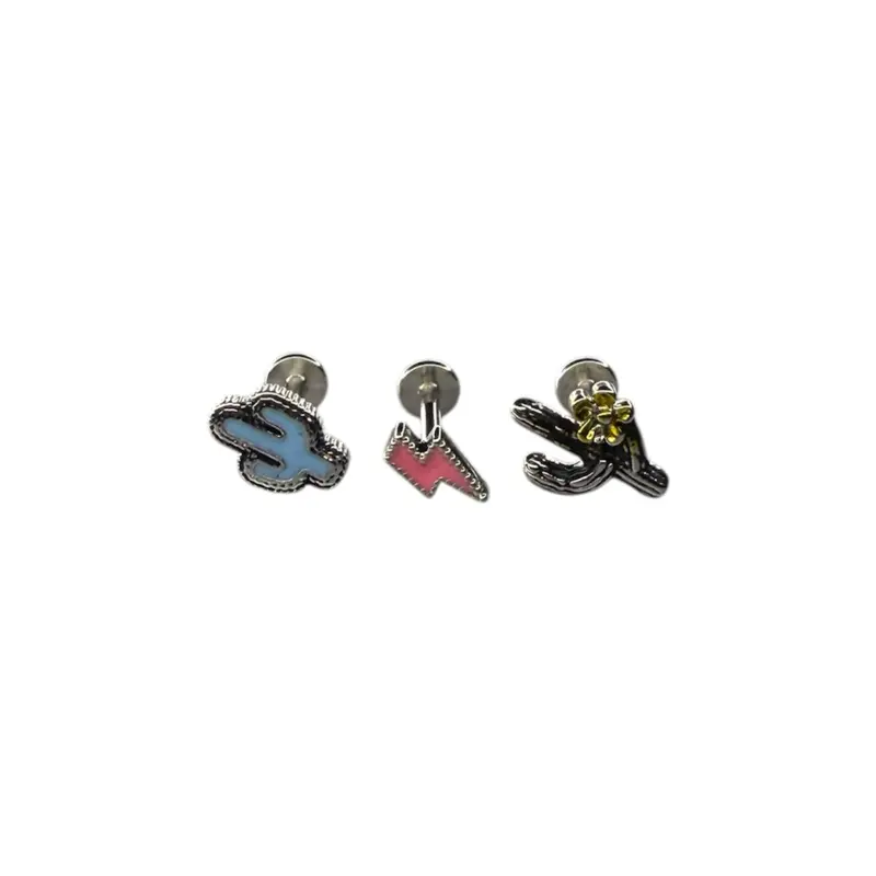 16G Flatback Cartilage Ear Piercings 3 pack