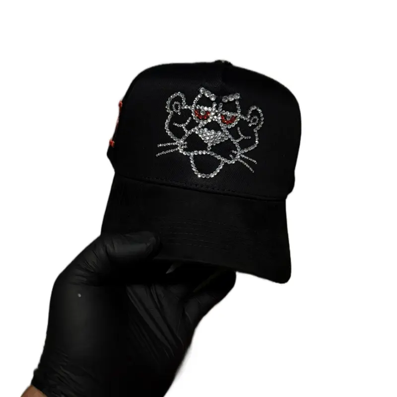 Gorra De La Pantera Con Pedrería, La Mejor Calidad