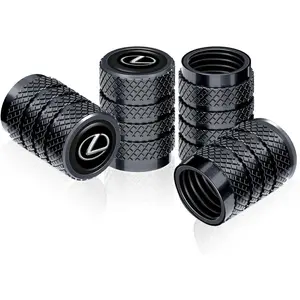 4PCS Tire Valve Stem Caps – Aluminum Alloy for Lexus RX ES GS LS NX GX LX RC LC IS250 GX460