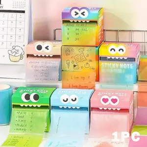 105 Sheets/Box Pull-Out Sticky Notes Pearlescent Transparent Notes for Schoolwork School Stationery